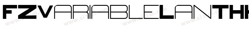 FZVariableLanTHK Bol字体转换